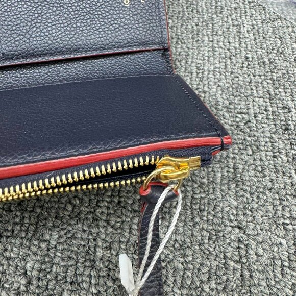 Authentic Louis Vuitton Victorine Navy Monogram Leather Wallet - Picture 9 of 15